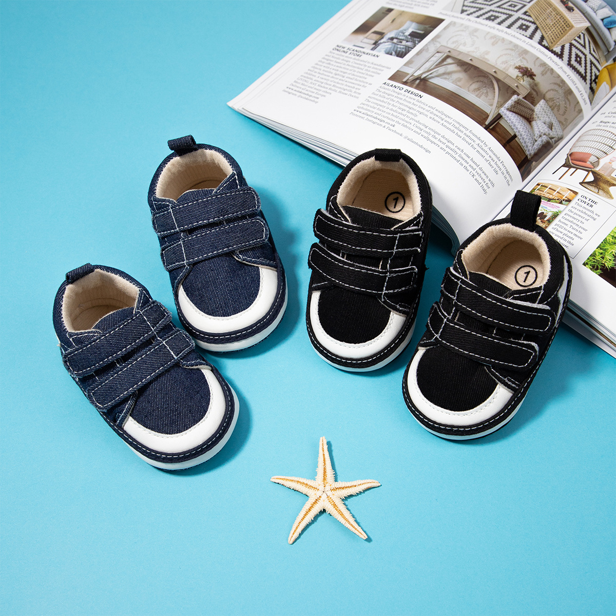 Newborn Baby Canvas Shoes Anti-slip Soft Baby Kids Sneakers Kidszworld Casual Toddler First Walkers Crib Shoes 0-18 Months K0466