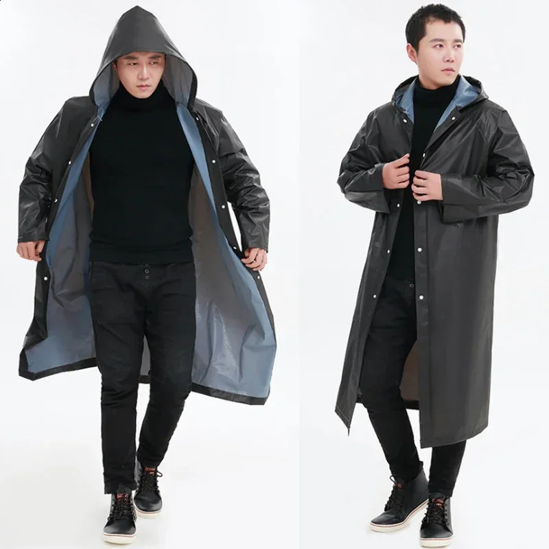 Waterproof Raincoat Men Women Waterproof Raincoats Men Raincoats Poncho Women Raincoat Hiking Long Hooded Raincoat 250421