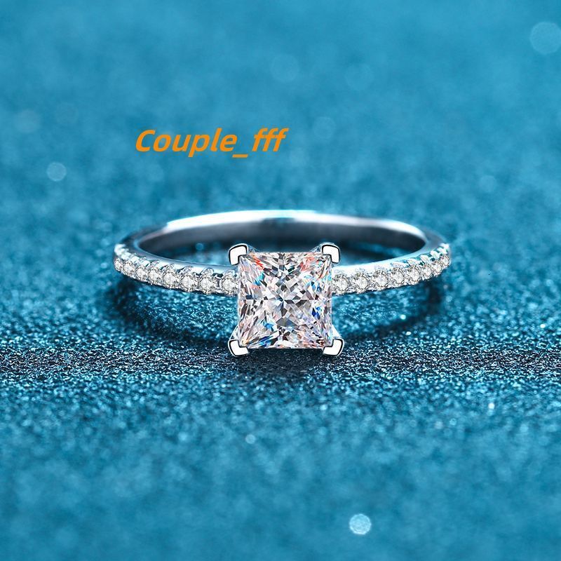 Couqcy Jewellery 925 Sterling Silver 2ct VVS1D Moissanite Engagement Rings GRA Certified Diamond Rings Jewelry Women Gift