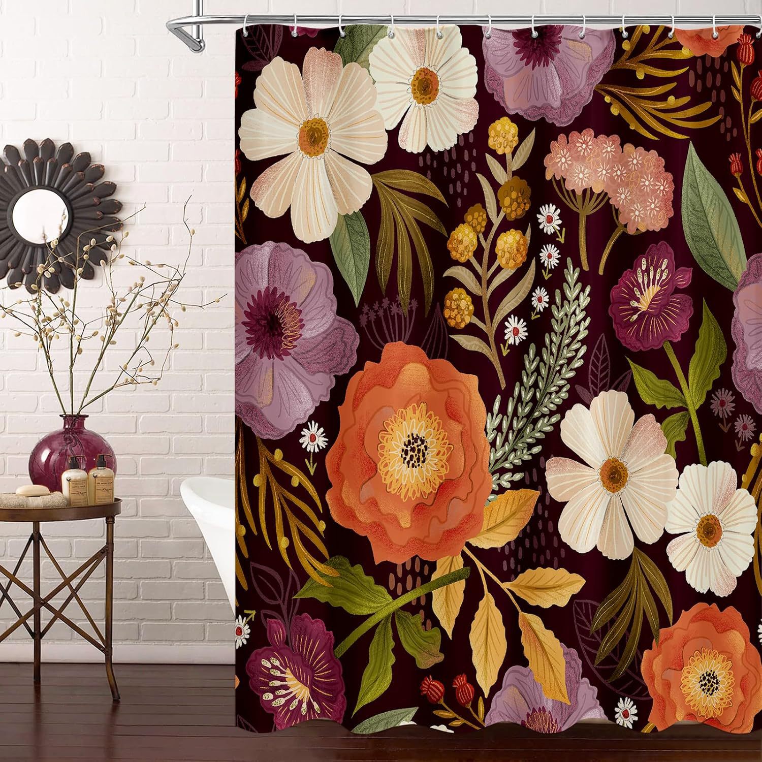 YL-37795 Waterproof Thickened Shower Curtain Cover, Bathroom Curtain Set, No Drill Required, Partition Curtain, Hanging Curtain