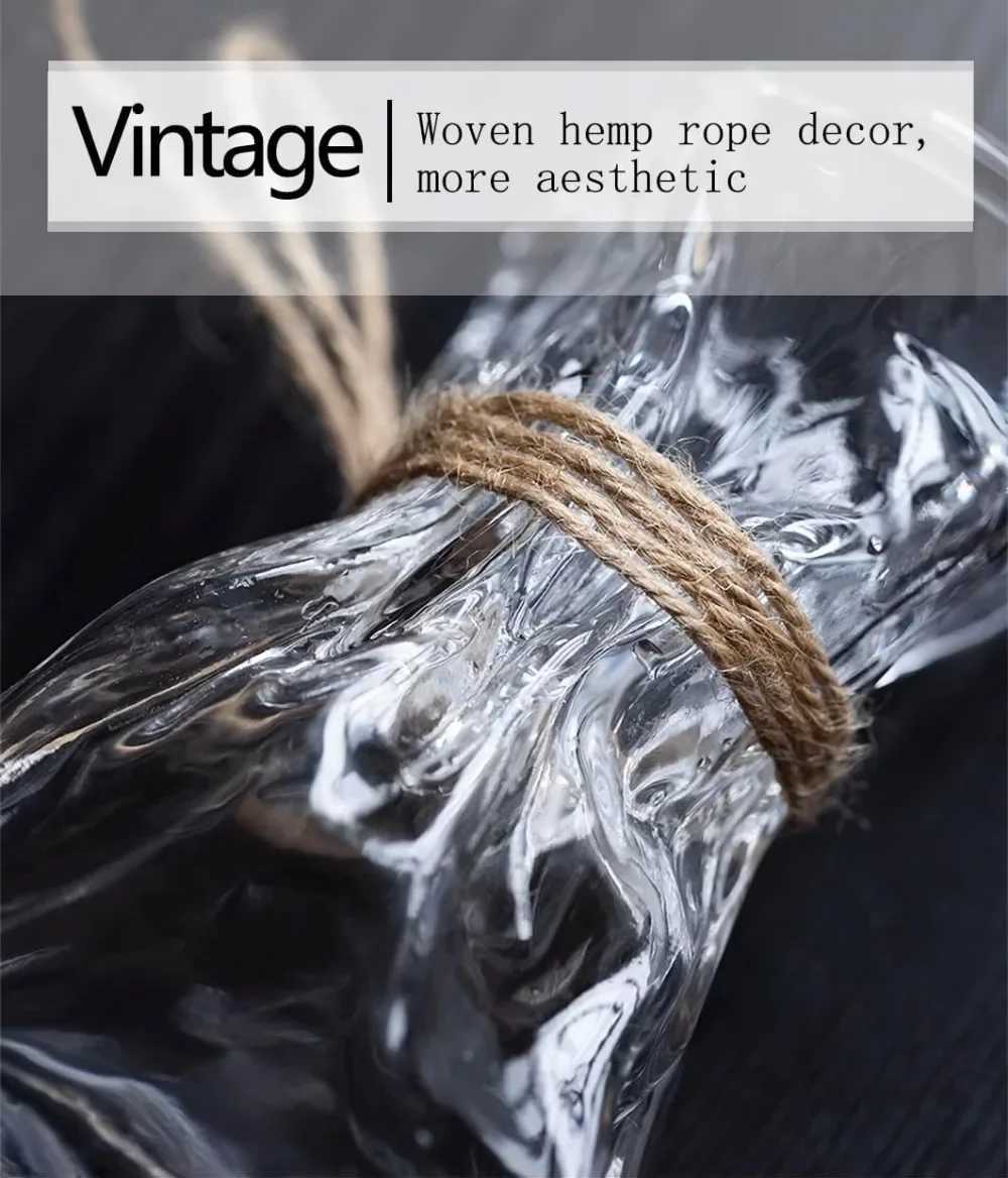 6 inch small glass vase irregular transparent vase suitable for center table interior table decoration modern art deco vase C251124