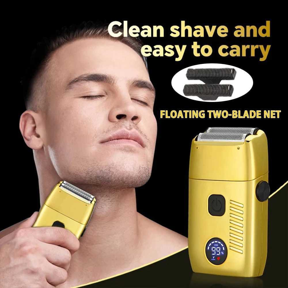 Electric Shaver for Men Waterproof Twin Reciprocating Cordless Razor USB Rechargeable Shaving Machine Barber Trimmer L251124