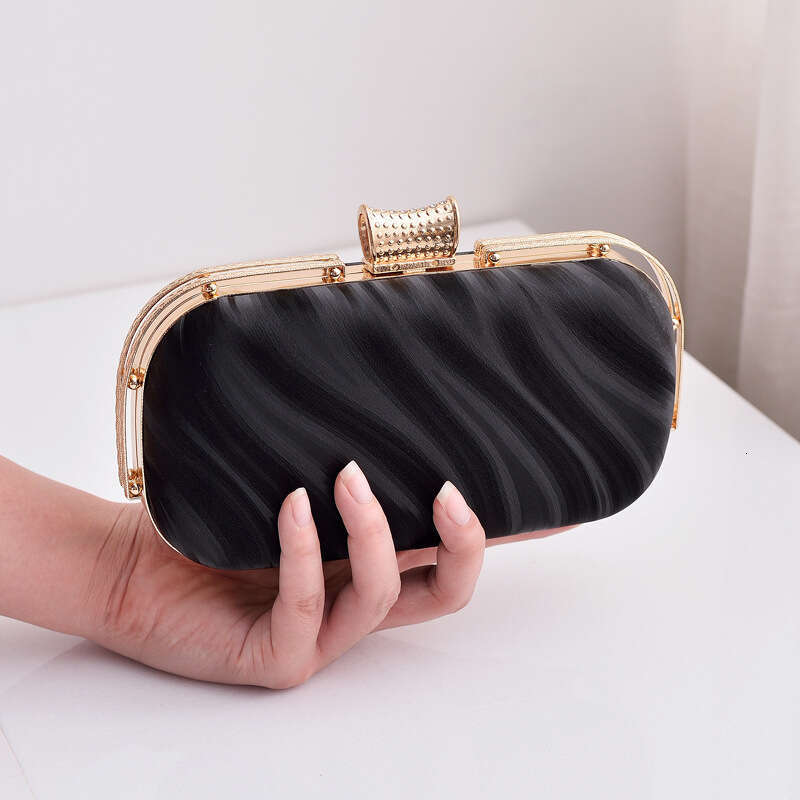Dinner Bag PU Black Banquet Party Bag Minimalist Women S Handbag KQ