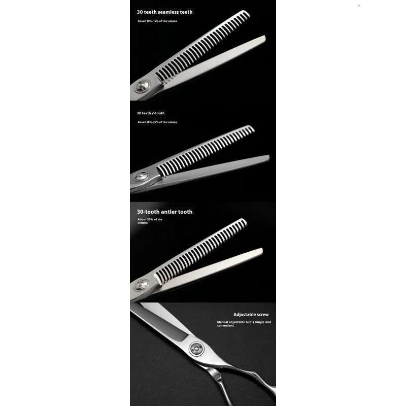 6-Inch Imported from Japan440C Steel Hair Professional Stylist Hairdresser Barber Haircutting Scissors Set