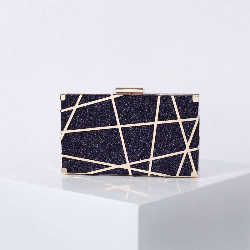 Dinner Bag Fashionable Hollowed Out Banquet Black Minimalist Hand Held Evening Gown Bag KQ