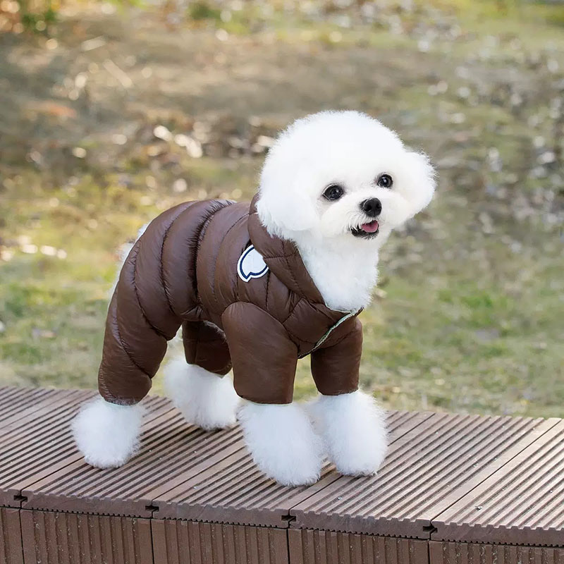 Designer Dog Clothes Winter Dog Apparel Waterproof Windproof Dogs Coats Warm Fleece Padded Cold Weather Pet Snowsuit for Chihuahua Poodles Bulldog Pom - view 3