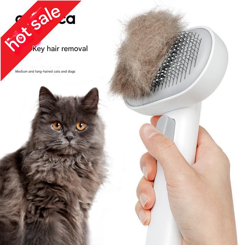 Pet cat and dog hair comb deep removal floating hair dog brush cat brush long hair brush cleaner