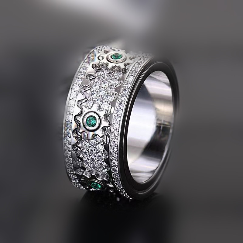 High Quality Designer ring for Woman man Ring Zirconia Engagement Titanium Steel Love Wedding Rings Sier Gold Fashion jewelry Gifts nice