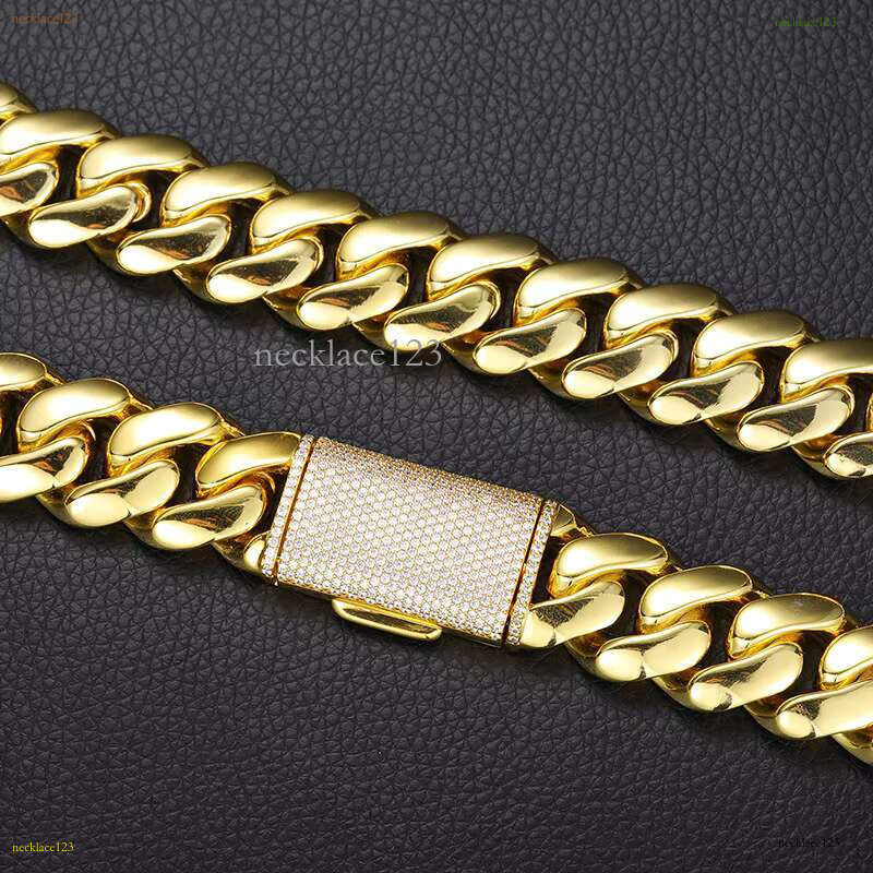 Fashionable 10mm-14mm Cuban 14K gold-plated jewelry with gift box chain for men and women hip-hop bracelets, free delivery