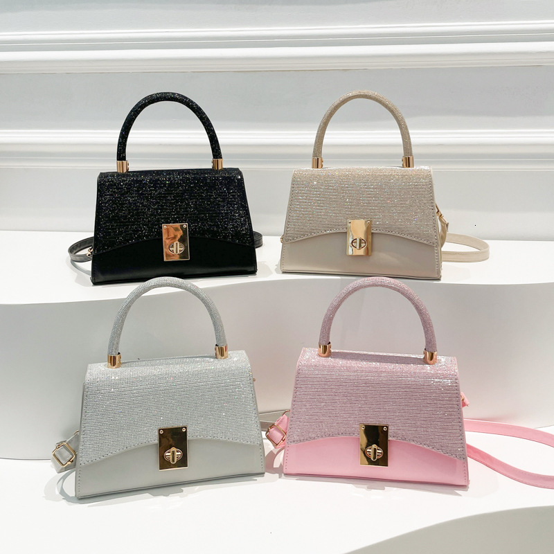 2024 Autumn/winter New Women's High End Fashion Multi Functional Designer Handbag With Bright Star Texture Single Shoulder Crossbody Bag