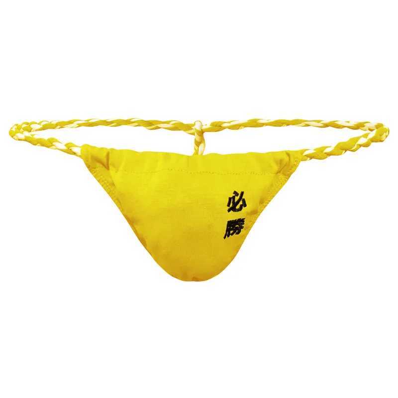 New Arrival Mens underwear cotton rope mens rope belt mens underwear thong embroidered Japanese sumo Tanga Hombre underwear thong Z250424