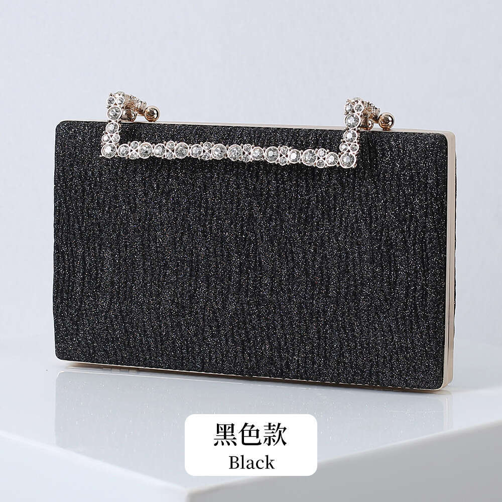Dinner Bag Fashionable Pleated Red Diamond Decoration Bride Bright Pink Banquet Dress Bag Chaozhou KQ