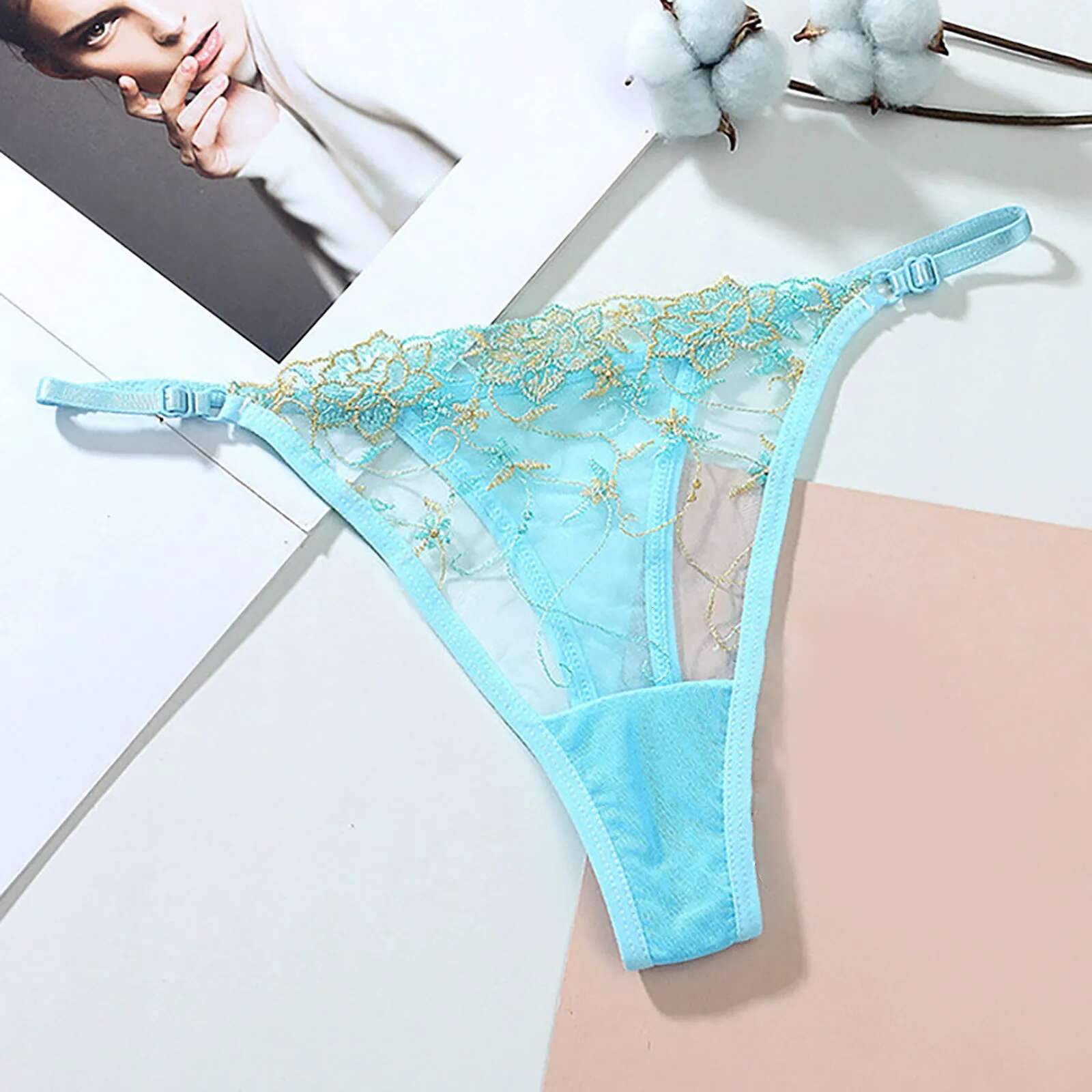 Dongdumaoyi New Womens Sexy T Back Thongs G Strings Mesh Sheer Panties T Pants Gerie Low Waist See Through Underpants Lenceria Women S Tight Underwear