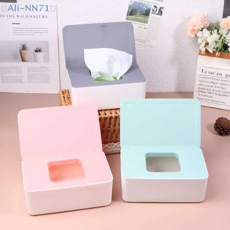 NN71Wet Tissue Box Paper Dispenser Portable With Lid Tissue Storage Box Holder Dustproof Baby Car Organizer NapkinM251124