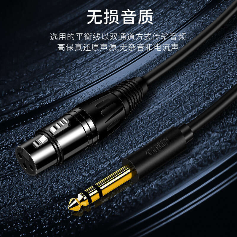 Jinghua 6.5mm Three-Core Balanced Microphone Mixer Speaker 6.35mm to XLR Female Audio Cable