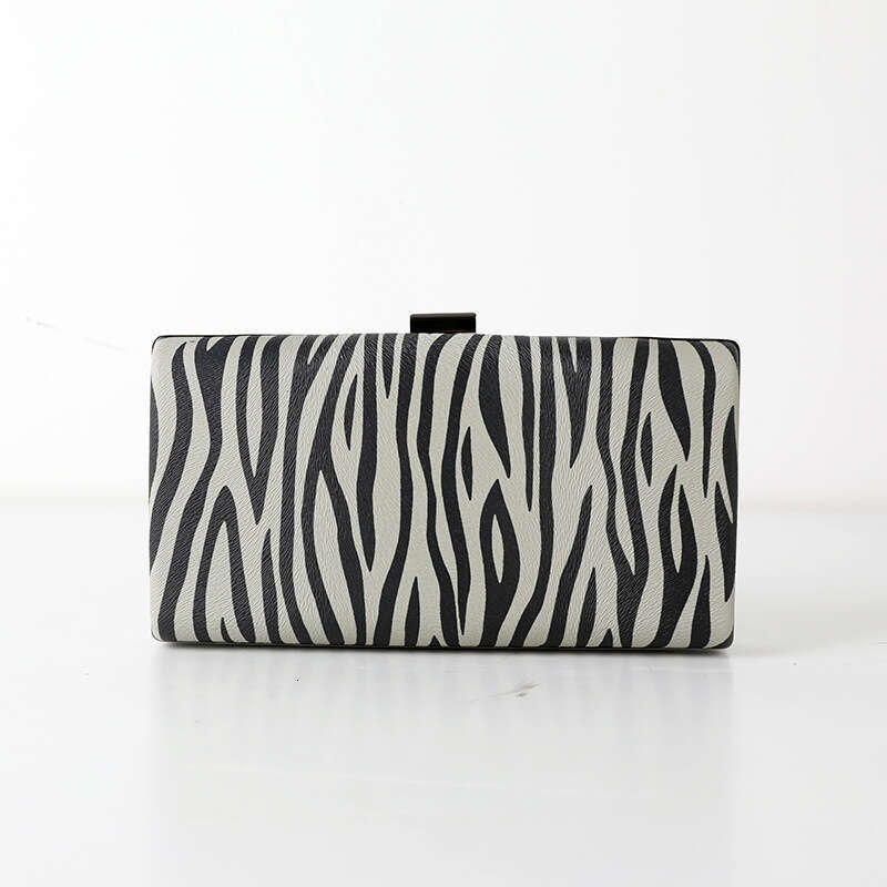 Dinner Bag Strict Selection Of Zebra Pattern Banquet Fashion Handheld PU Chain Evening Dress Bag Chaozhou KQ