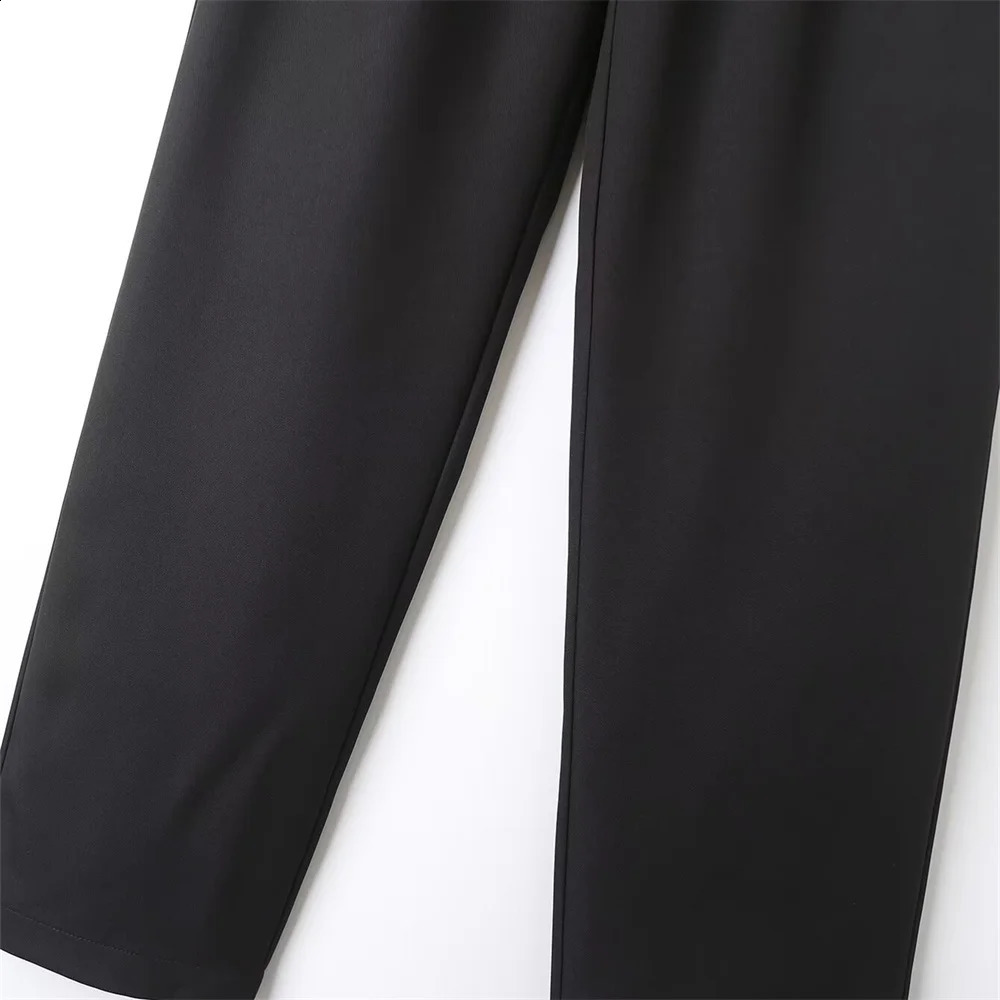Autumn Product Womens Fashion Versatile High Waist Slim Fit Straight Sleeve Solid Color Suit Pants 250421