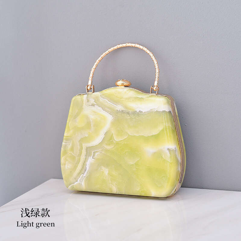 Dinner Bag Marble Pattern PU Dinner Creative Minimalist Banquet Personalized Women S Party Bag KQ