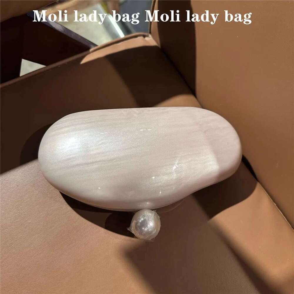 Designer Bag 2025 Shimmer Acrylic Shell Designer Irregular Fashion Women Handbag Wedding Party Clutch Purse Shoulder Crossbody Bag Luxury Bag