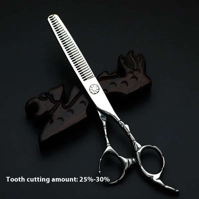 6.0Inch VG-10Steel Professional Salon Hair Stylist High-end Haircut Straight And Tooth Shears Hairdressing Scissors Set