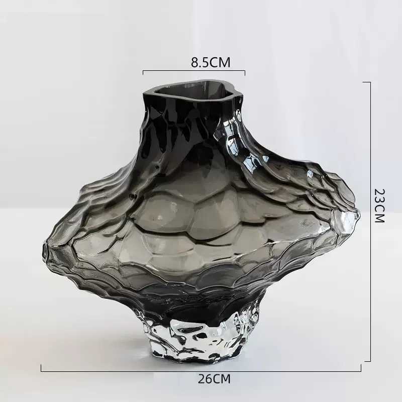 Luxury Nordic Minimst Style Frosting Glass Vase ic Home Living Room Decoration Stand For Flowers Decorative Vases Modern C2511247