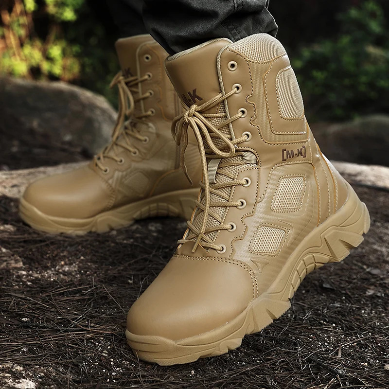 Outdoor Waterproof Safety Shoes Security Steel Toe Cap Mens Boots Working Steel Toe Anti-Smashing Mens Work Boots Size 47 251124