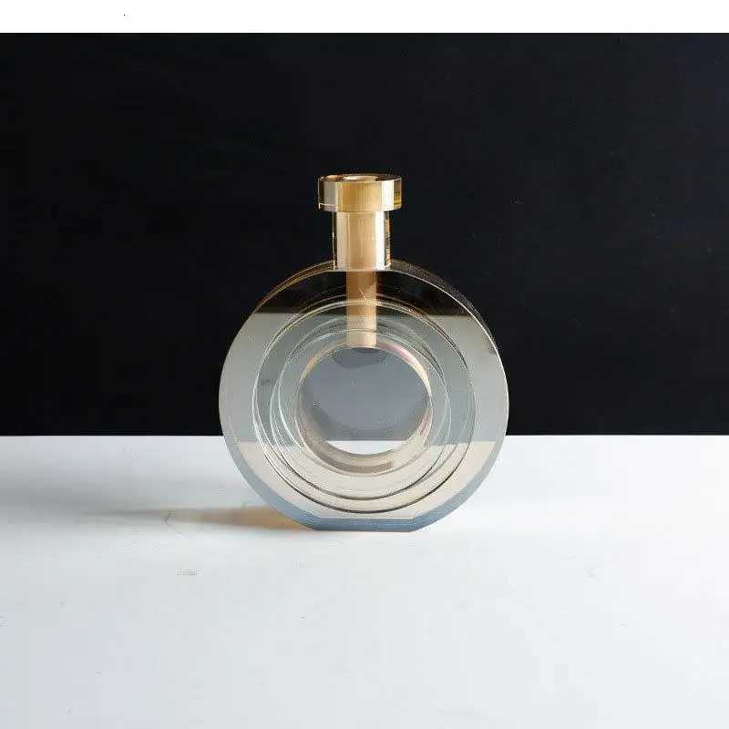 Luxury Crystal Vase Desk Decoration Hydroponics Flowers Pots Decorative Flower Arrangement Modern Decor Floral Vases C251124