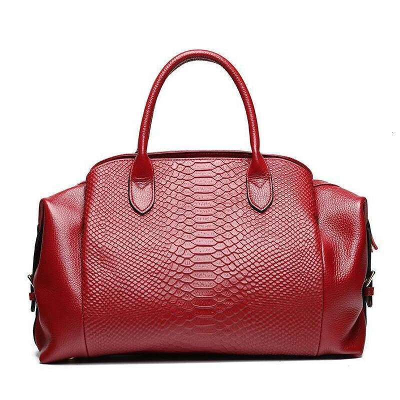 Genuine Leather Large Handbags Wild Serpentine Tote Female Shoulder Designer Lady Classic Crossbody Bags For Women Bag