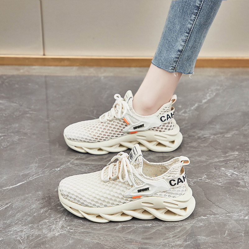 New Sports And Leisure Mesh Ultra Light One Foot Kick Dad Shoes Women S Thick Sole Ddmysaturn Ddmysaturn