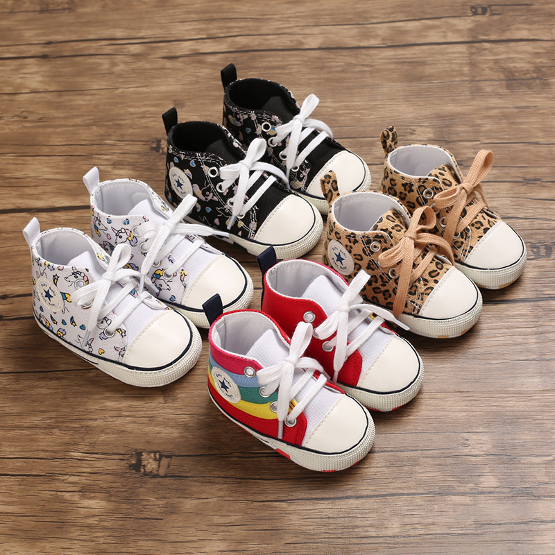 Toddler Shoes Girls Canvas Casual Boys Soft Sole Non-slip Newborn Little Kidszworld Kids Infant Walker Anti Slip Sport Sneakers 0-18 Months K0451