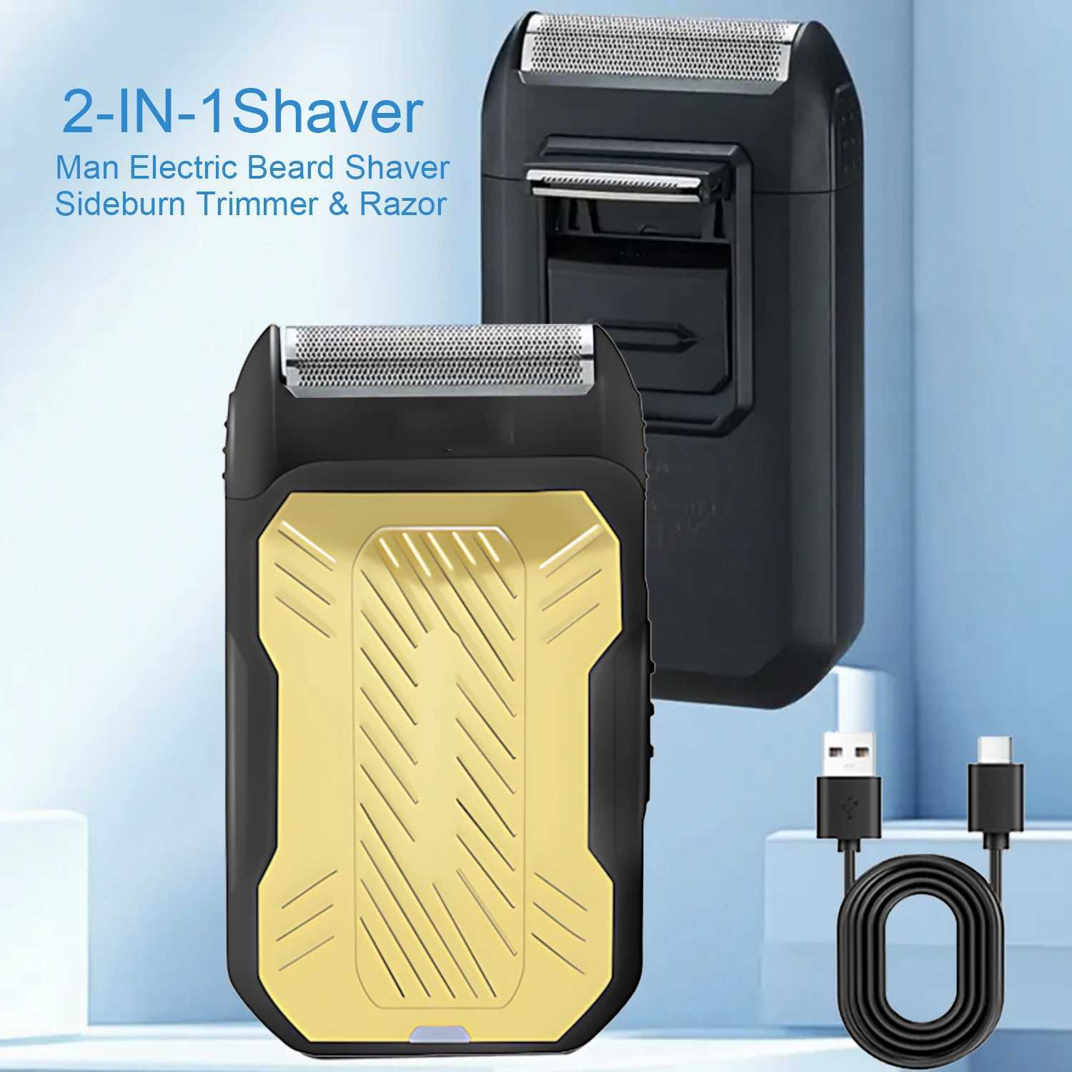 Electric Beard Shaver For Man Sideburns Trimmer Razor With Classical Design Rechargeable Lithium Battery With USB Charger L251124