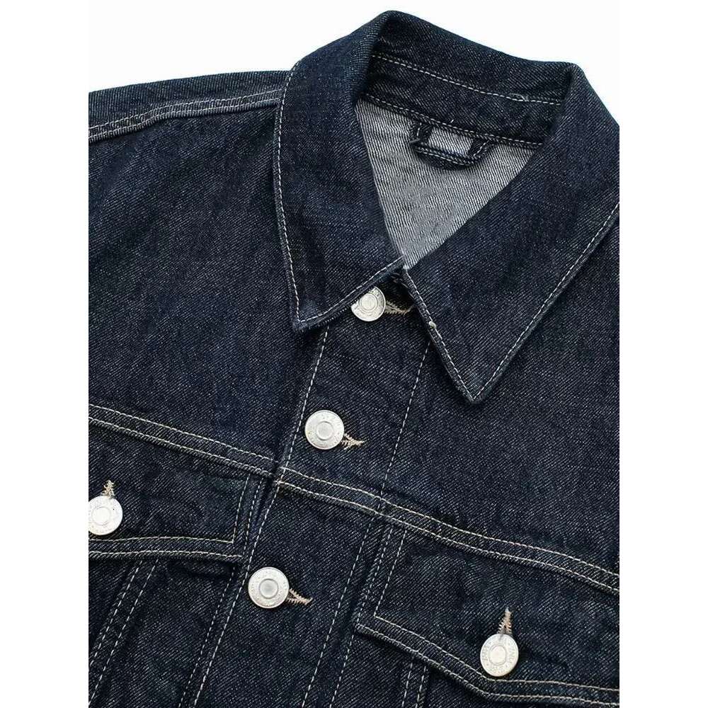 Willshela Women Fashion With Pockets Denim Blue Single Breasted Jackets Vintage Lapel Neck Long Sleeves Female Chic Lady Outfits