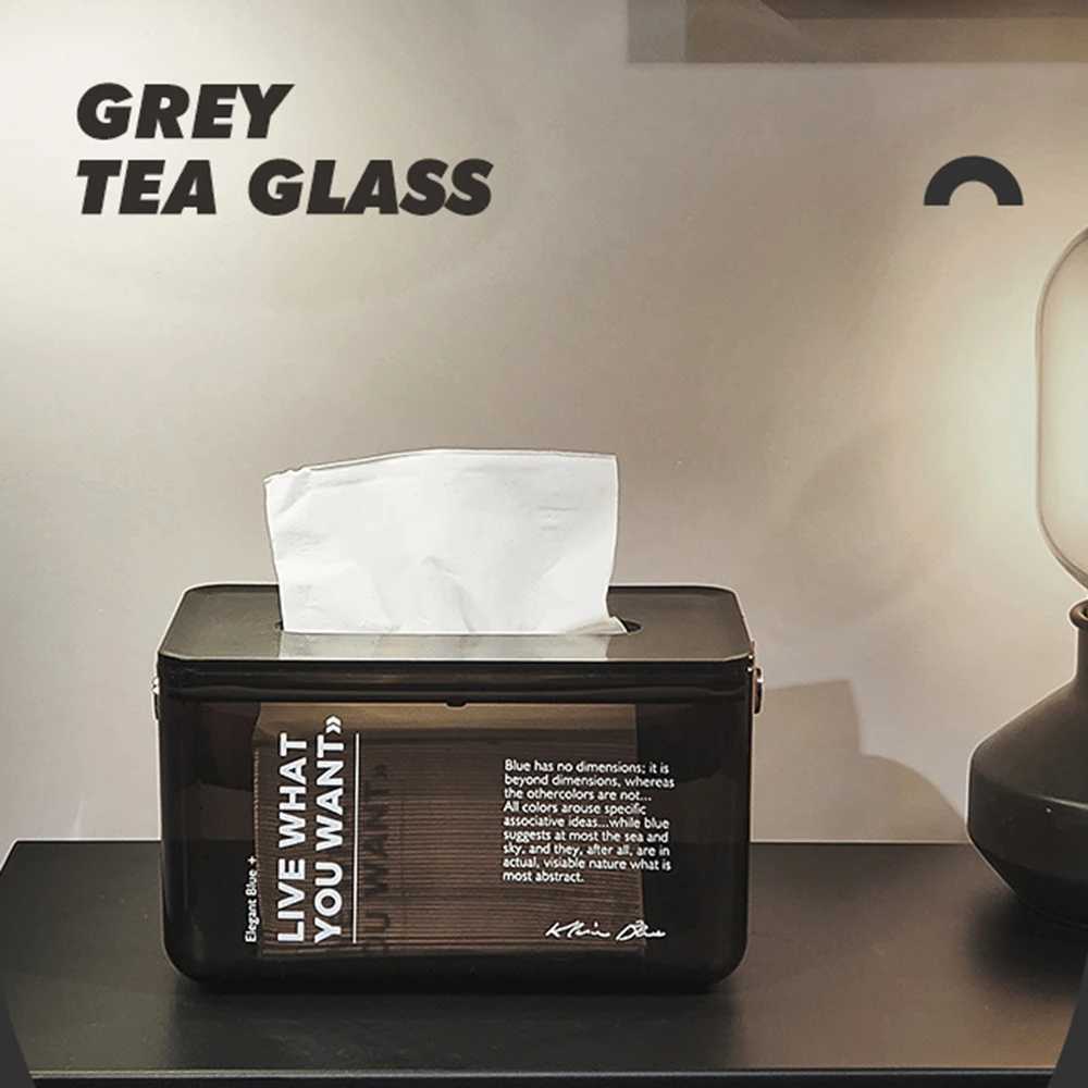 Modern Acrylic Tissue Box Transparent Fashion Napkin Holder Home Decoration Living Room Desk Decor Accessories Decorative BoxM251124