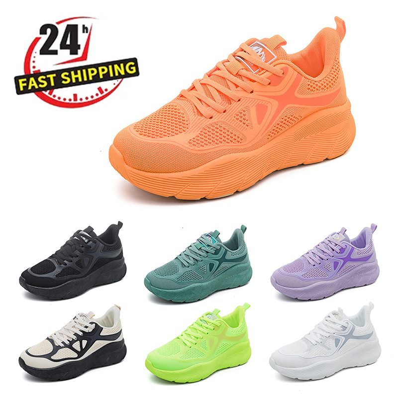 Free Shipping Designer Mens Womens Running Shoes black white Shiny Green Orange Beige Lilac Dark Green Panda Color Fashion Sneakers Unisex Sports Outd