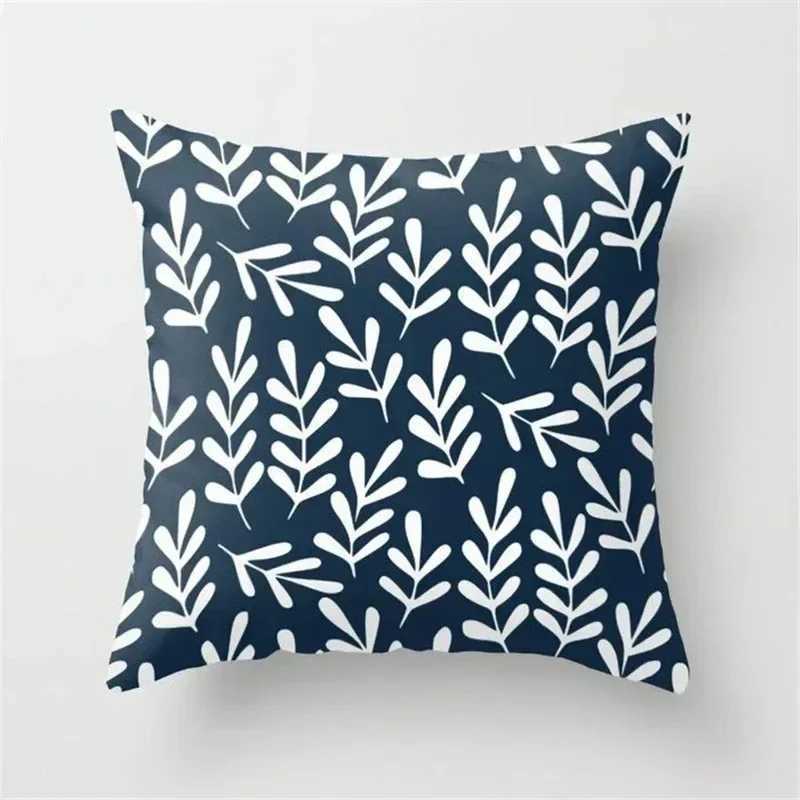 Nordic geometric pillowcase modern dark blue fashion sofa cushion cover living room decoration pillowcase G251124