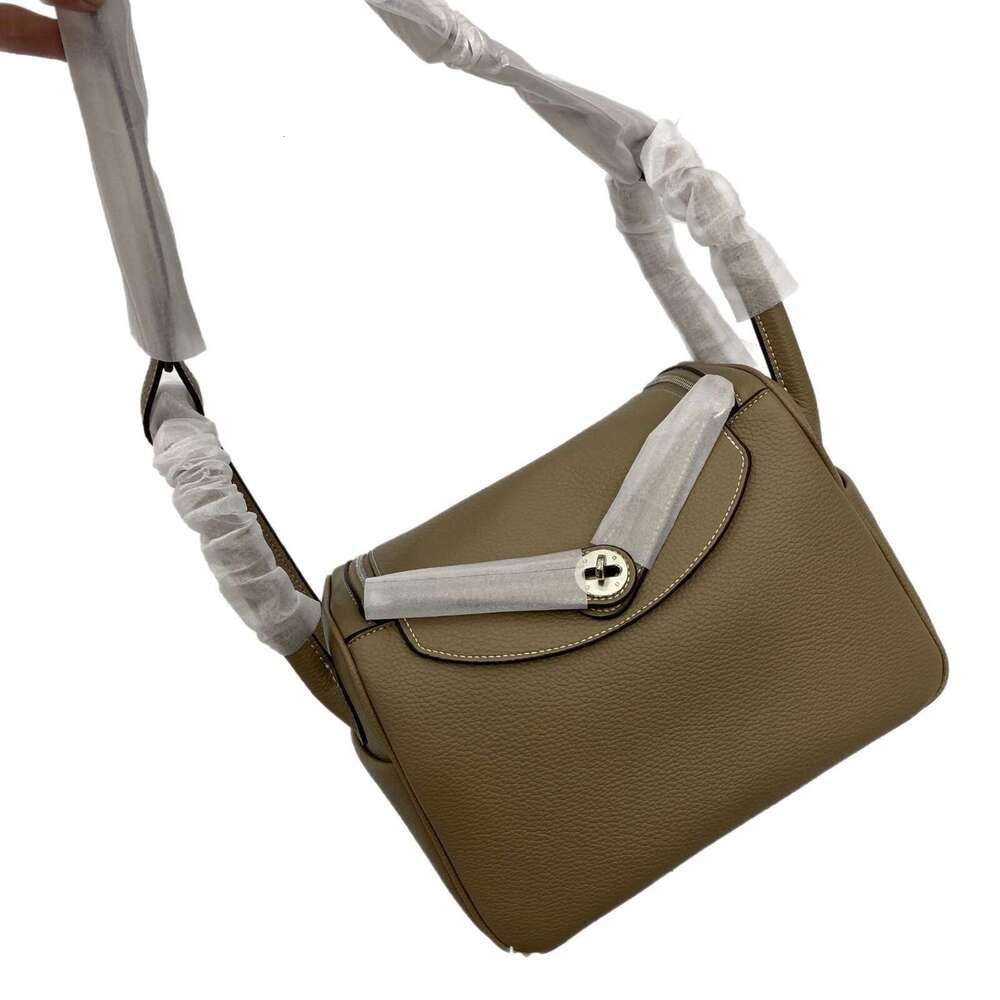 Designer Bag Cm Large Capacity Doctor Without Long Strap Lindi Soft Cow Lychee Pattern Handheld Single Shoulder Crossbody