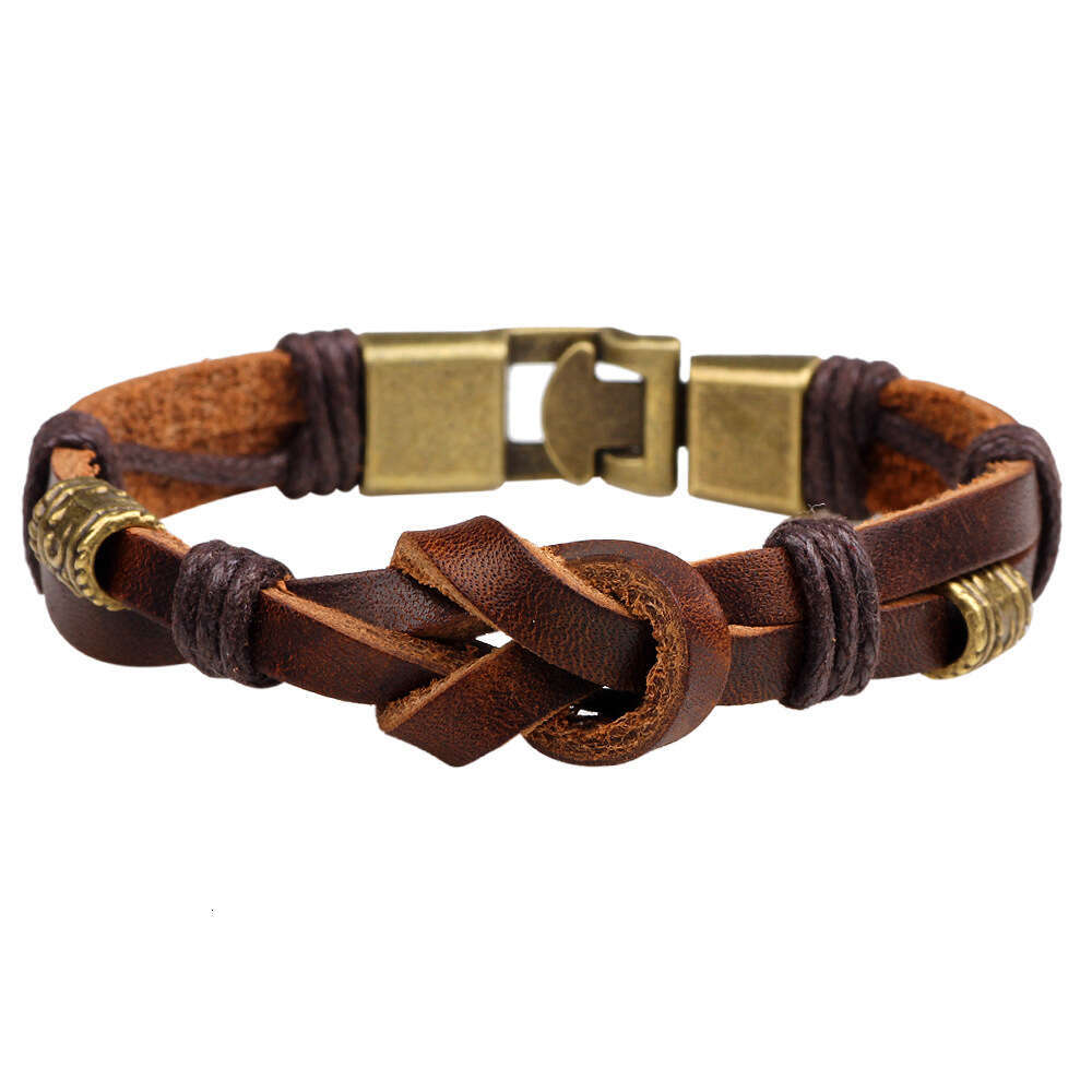 Trendy bracelets, personalized men's leather bracelet accessories