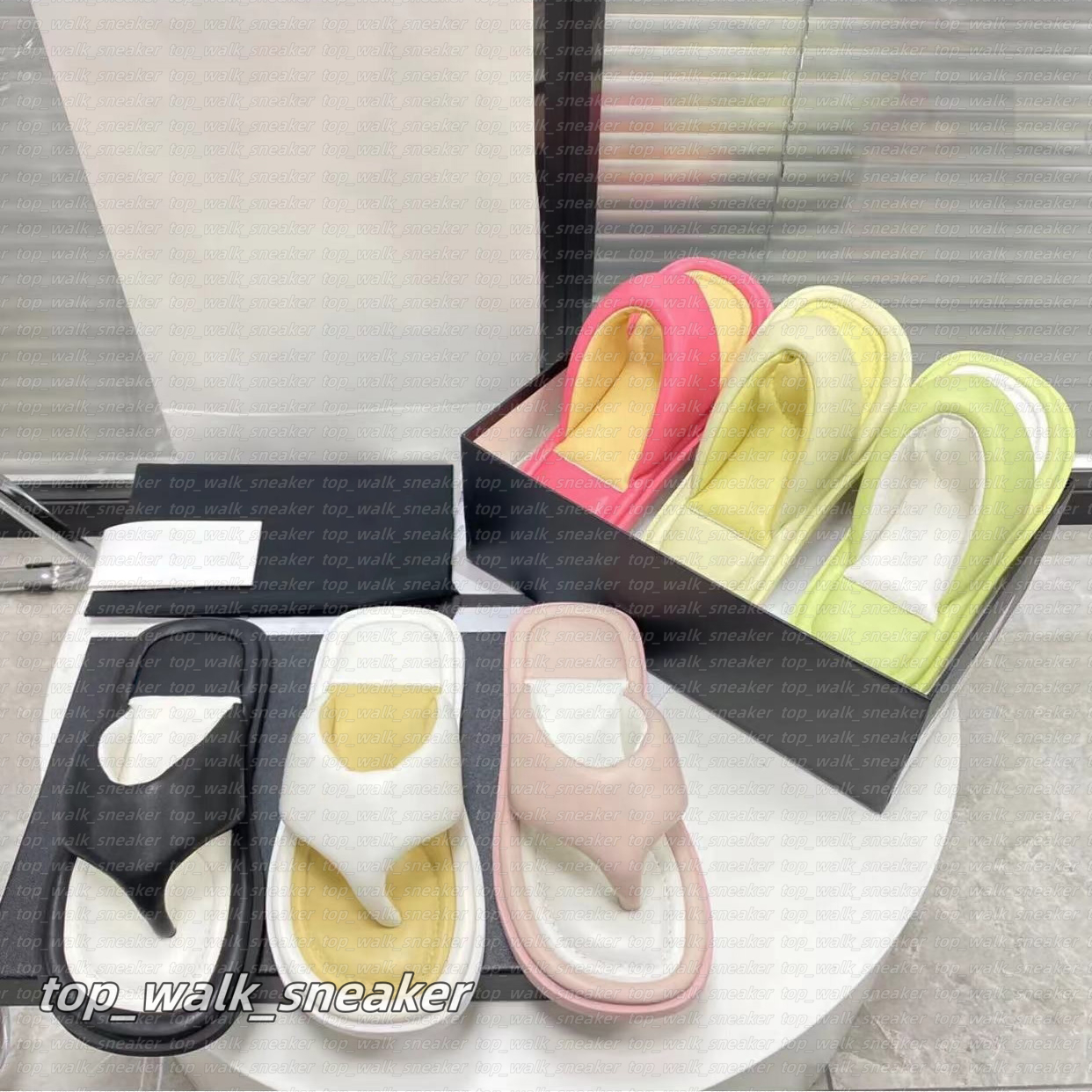 Flip Flops Designer Slipper for Women Slides Sandal Sandles Shoes Fashion Flat Thick Booties Classic Brand Casual Woman Slippers Sliders Beach Sandals Scuffs 10A