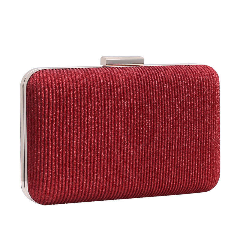 Dinner Bag New Evening Party Dress Women S Bag Pleated Handbag KQ