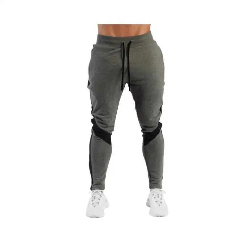 Mens Jogger Casual Pants Fitness Mens Sportswear Bottom Tight Pants Trouser Black Fitness Jogger Track Pants 250423