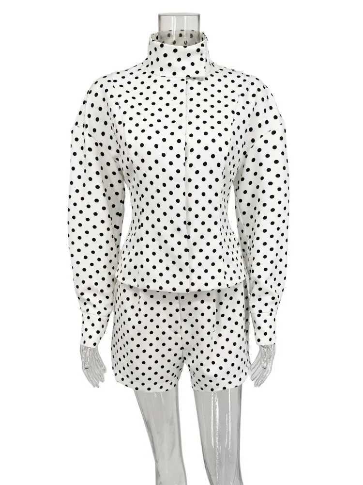 Tossy Fashion Commute 2 Piece-Set Shorts For Women Long Sleeve Patchwork Contrast Shirts Coat And Female Shorts Outfits Summer J251124