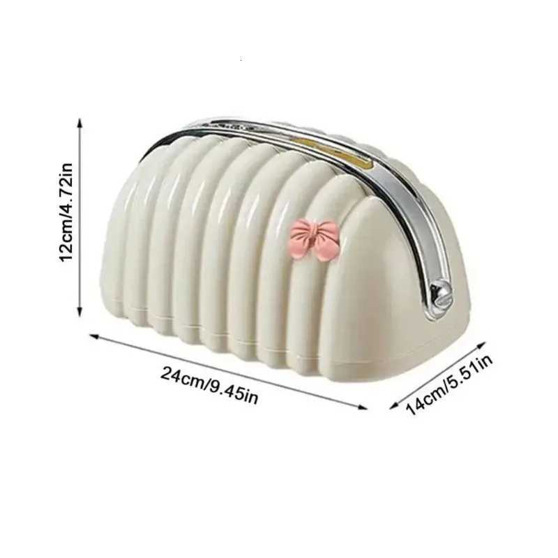 Simple Irregular Cloud Shape Tissue Box with Spring Inside Home Living Room Light luxury Shell Spring Paper Box HolderM251124