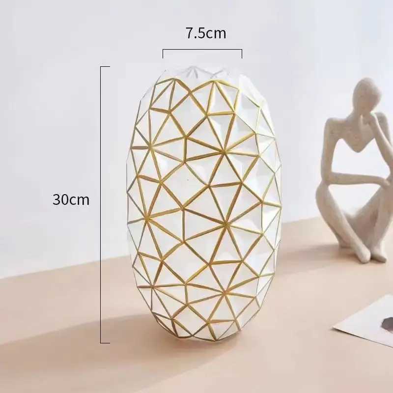 Light Luxury Nordic Glass Vase Home Living Room Decoration Modern Handicrafts Vase C251124