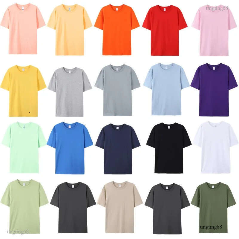 Essential Plain T Shirts in Bulk, Unisex Cotton Crew Neck Tee, Versatile Short Sleeve Top for Everyday Wear, Plus Size Available, 180 gsm