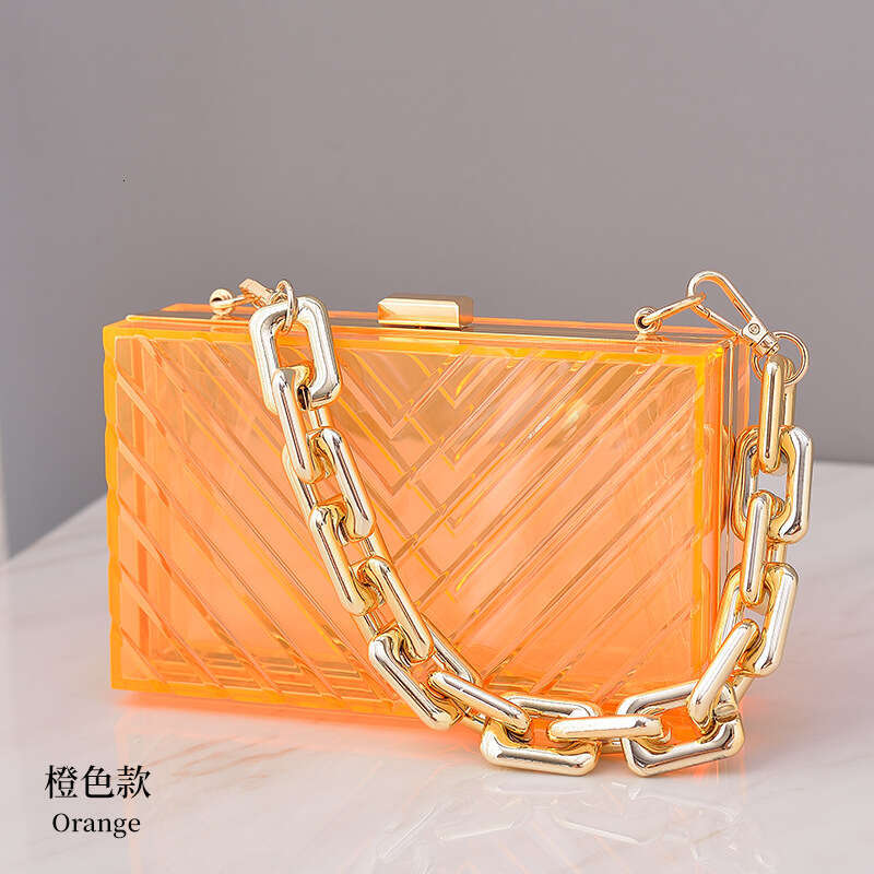 Dinner Bag New Acrylic Transparent Trendy Banquet Detachable Fashionable And Versatile Women S Bag Handbag KQ