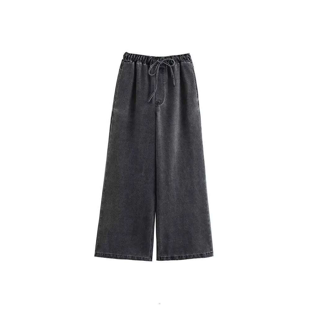 Designer Clothes Autumn Jeans Sets Women Turn-Down Collar Casual Top Fashion High Waist Streetwear Female Denim Pant Two Piece Set