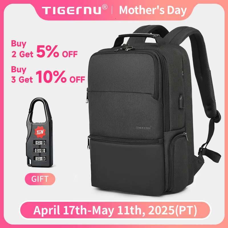 Lifetime Warranty Travel Men 14-15.6-19'' Laptop Male Business Backpack Bag For School Mochila Masculina