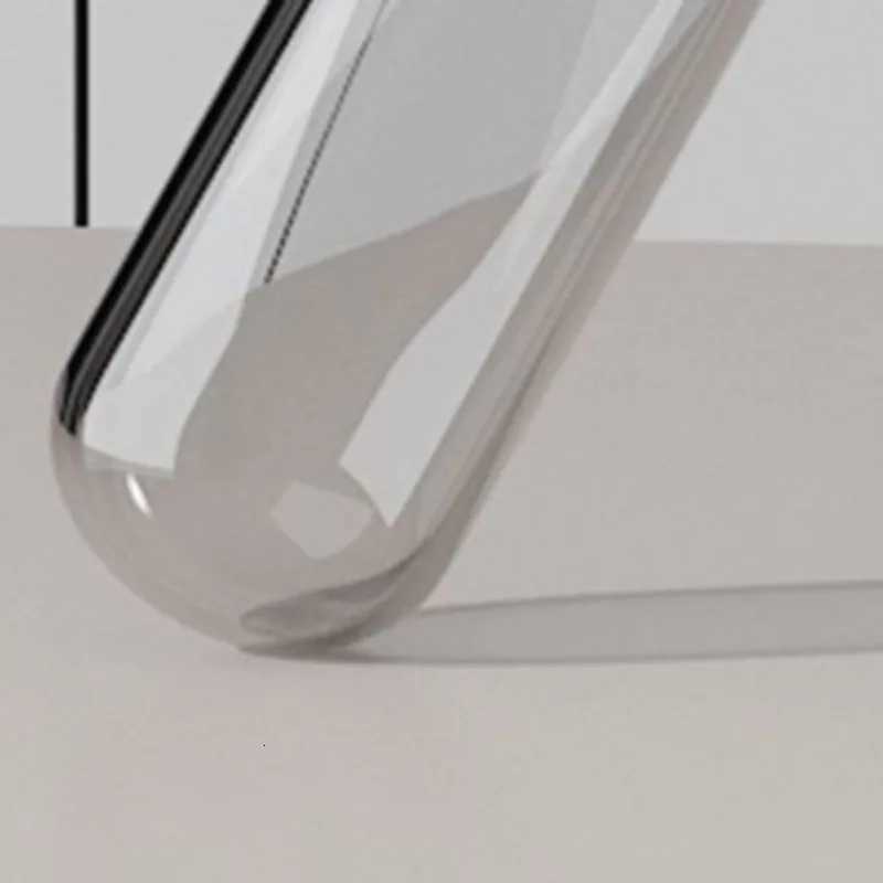 Nordic Modern Artistic Vases Simple Glass Tubular Living Room Desktop Vases Leather Bracket Handmade Luxury Personal Home Decor C251124
