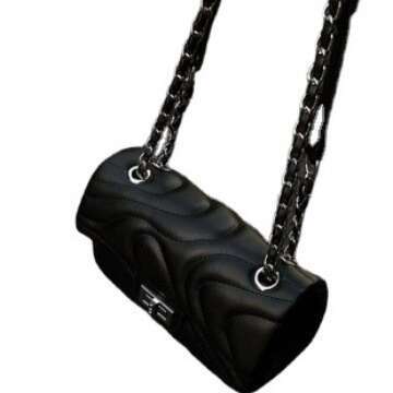 Mini Bag Women's Designer Handbag Fashionable Line Patterns Chain Shoulder Strap Convenient to Carry Suitable for Daily Travel