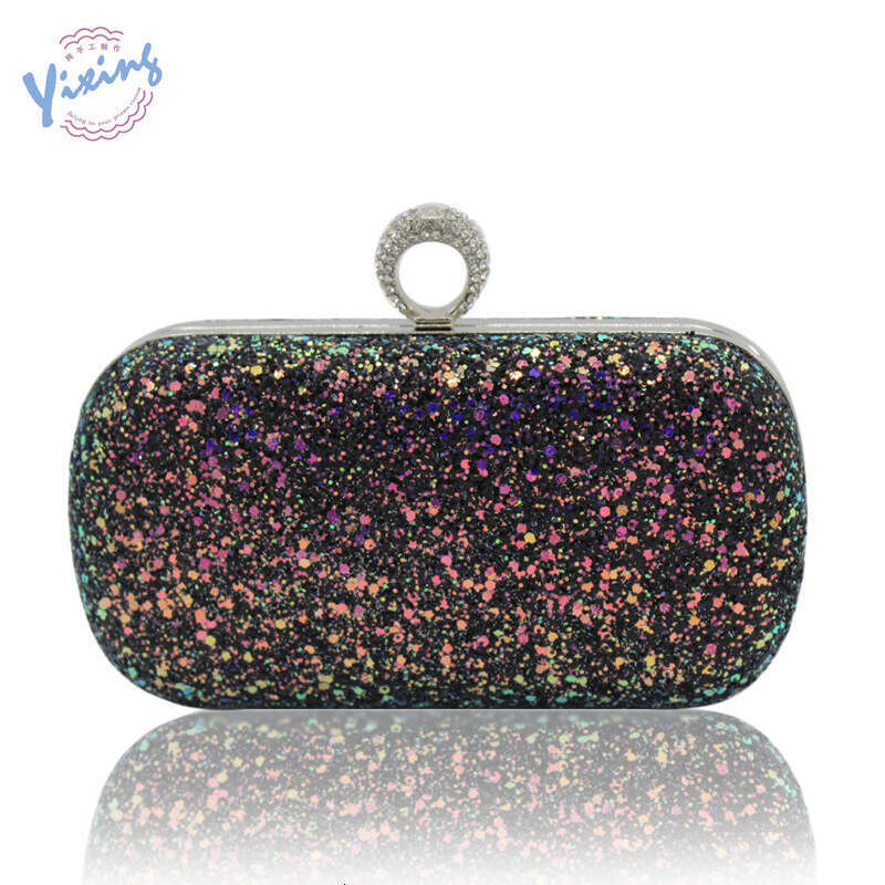 Dinner Bag Creative Sequin Dinner Versatile Ring Hand Clutch Women S Banquet Party Bag KQ